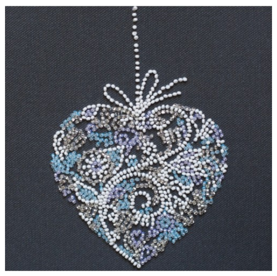Abris Art. Lace heart Beading Kit