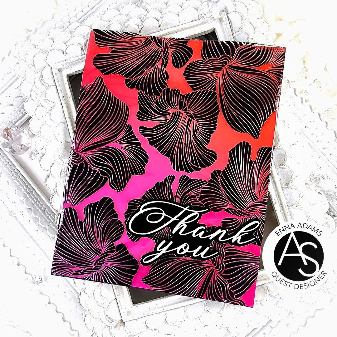 Alex Syberia Designs Abstract Floral Background Press Plate
