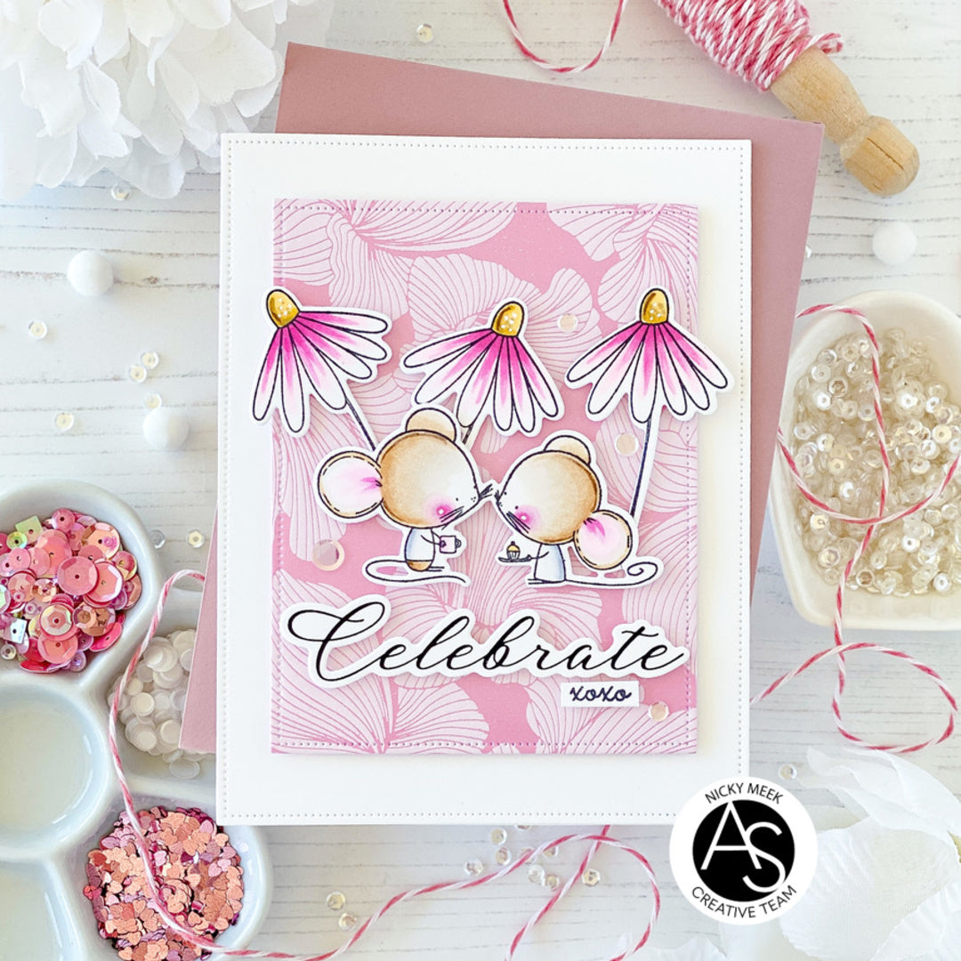 Alex Syberia Designs Abstract Floral Background Press Plate
