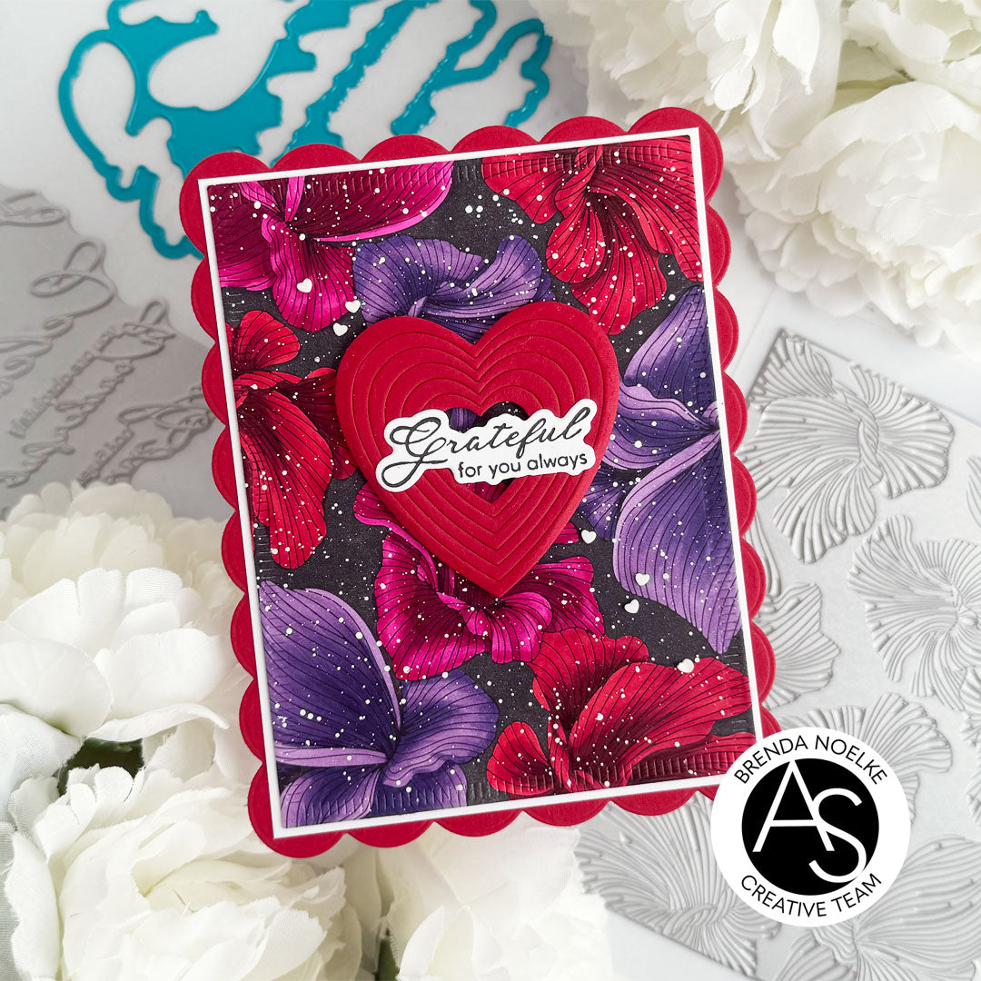 Alex Syberia Designs Abstract Floral Background Press Plate