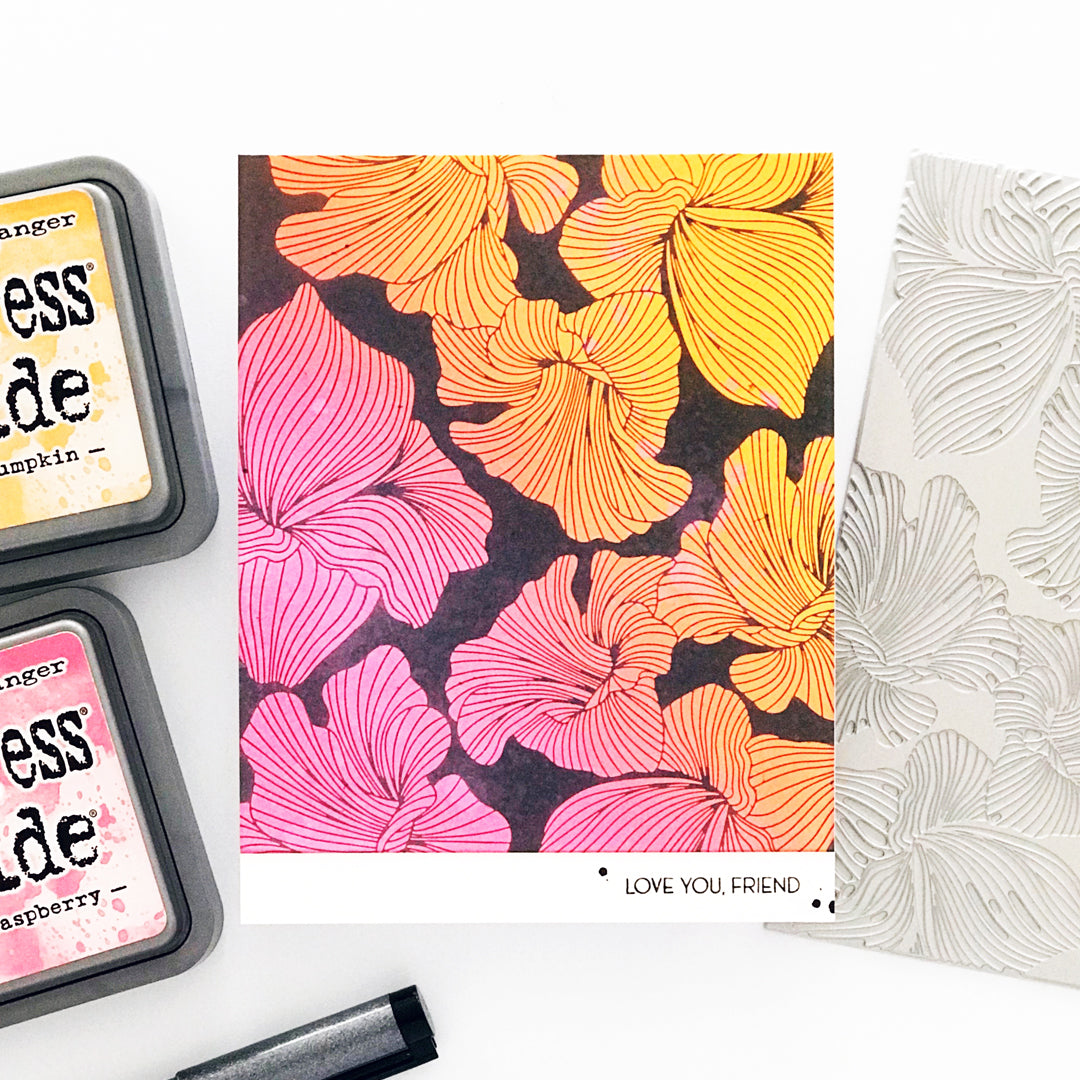 Alex Syberia Designs Abstract Floral Background Press Plate