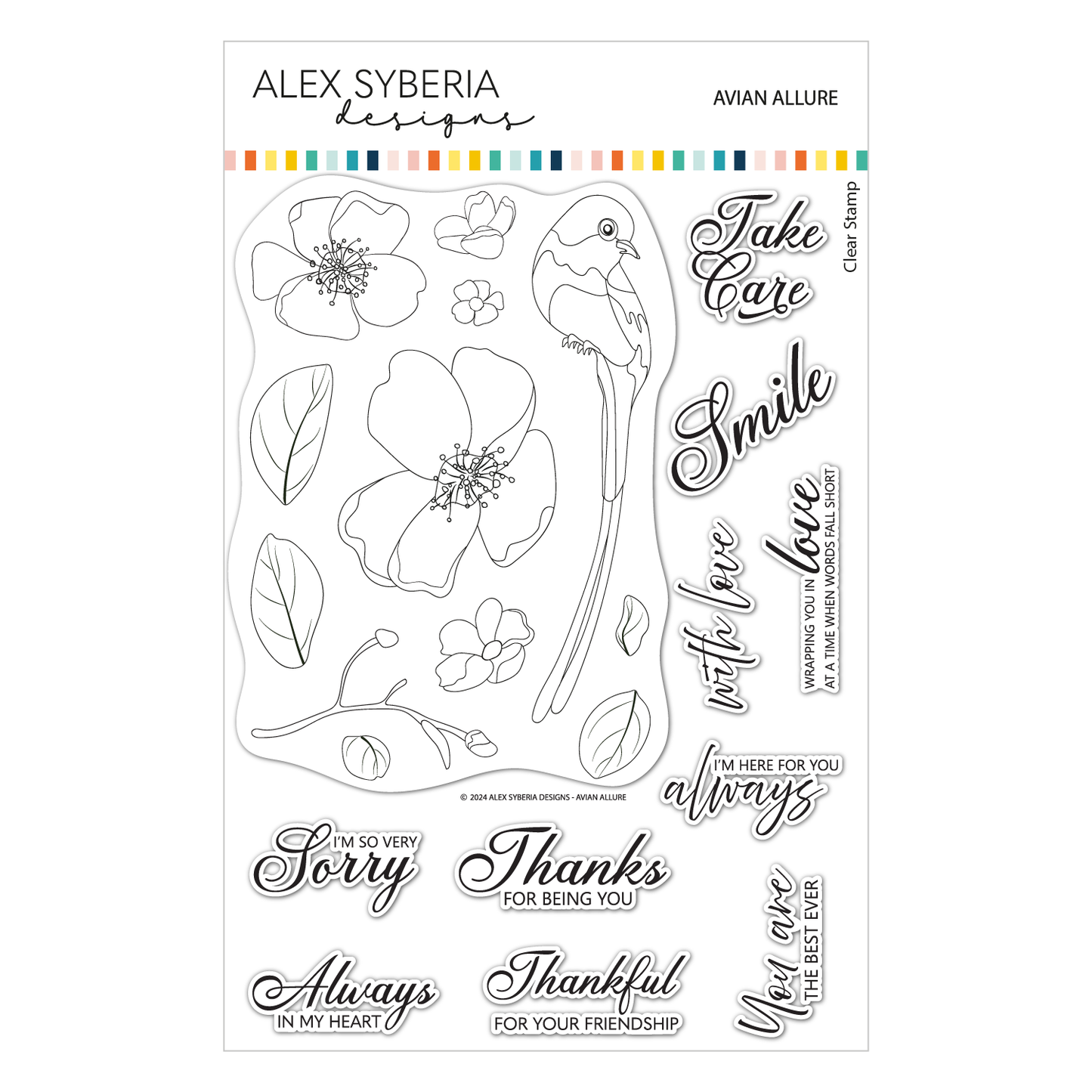 Alex Syberia Designs Avian Allure Stamp Set