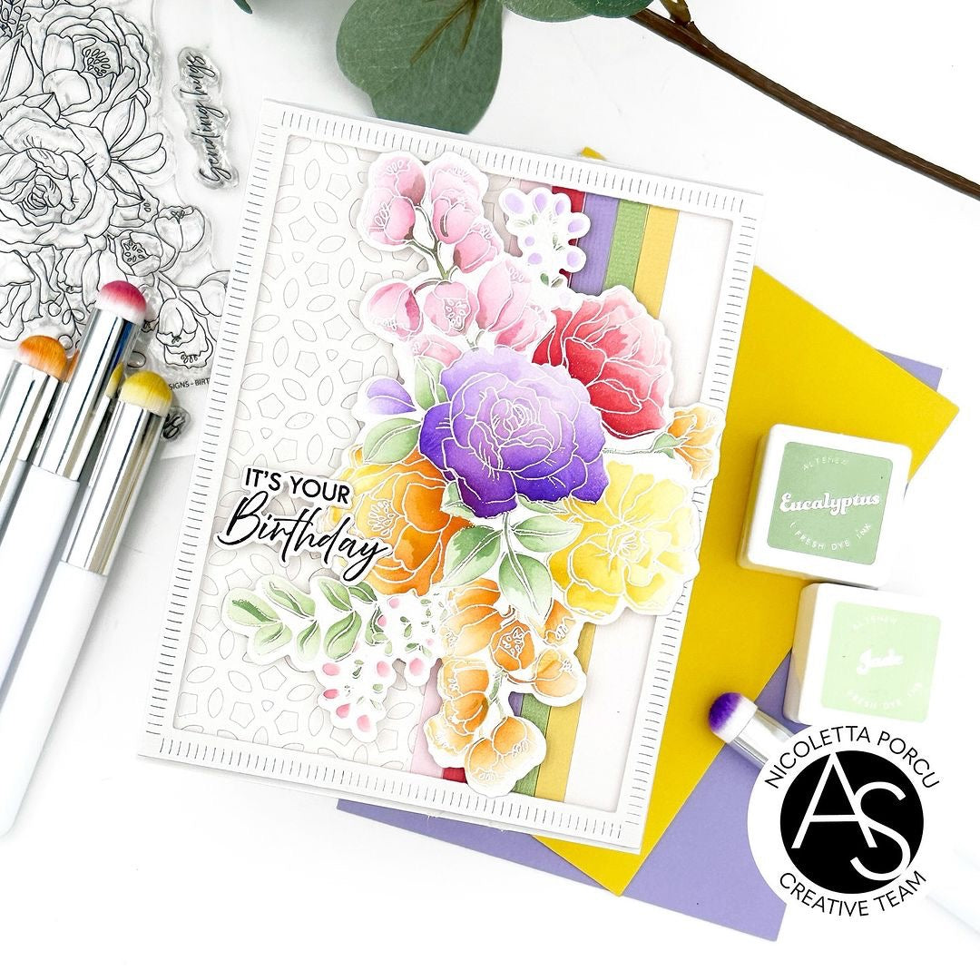 Alex Syberia Designs Birthday Bouquet Die Set