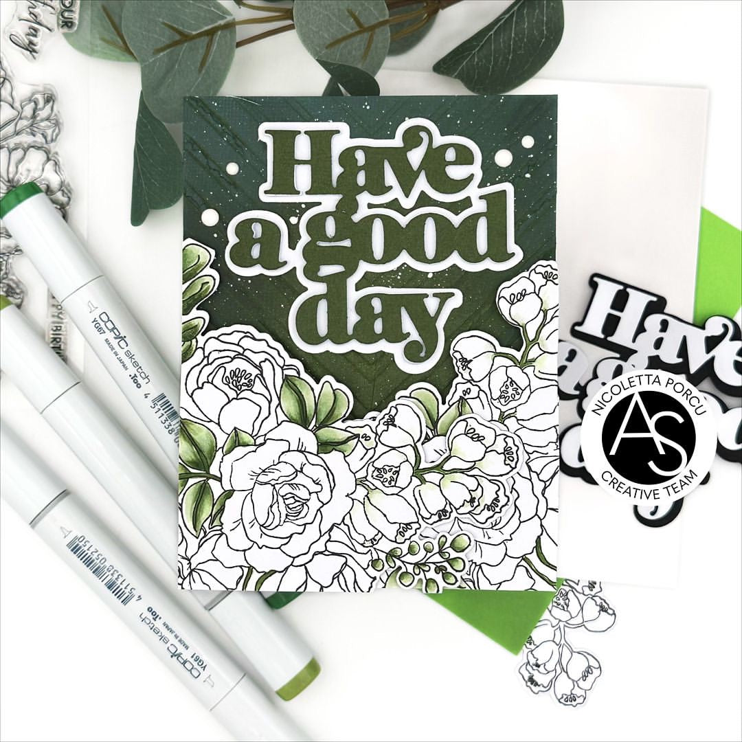 Alex Syberia Designs Birthday Bouquet Die Set