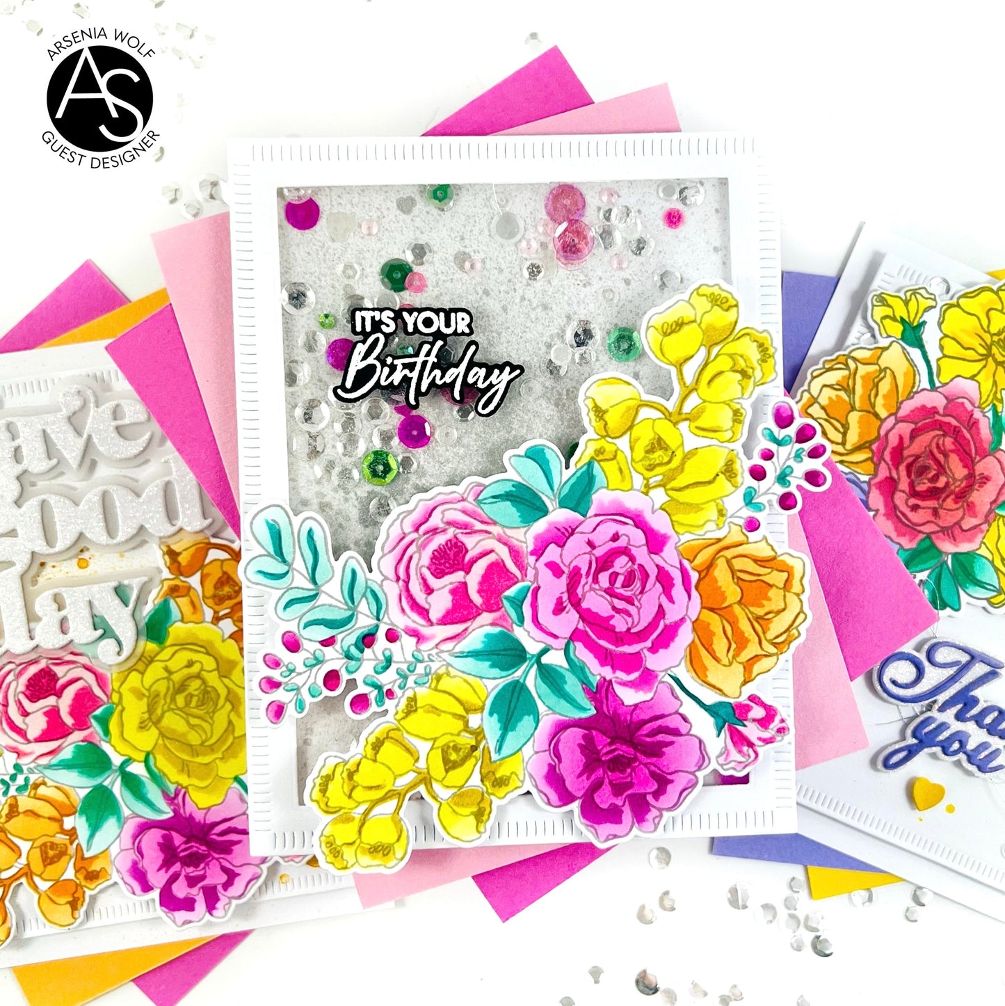 Alex Syberia Designs Birthday Bouquet Die Set