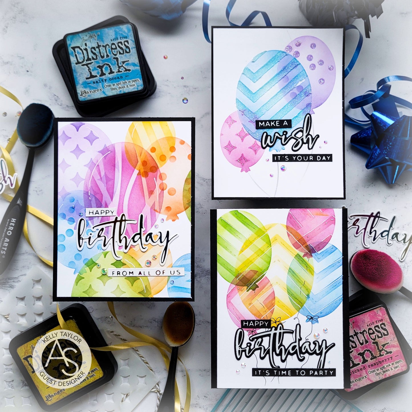 Alex Syberia Designs Bokeh Balloons Stencil