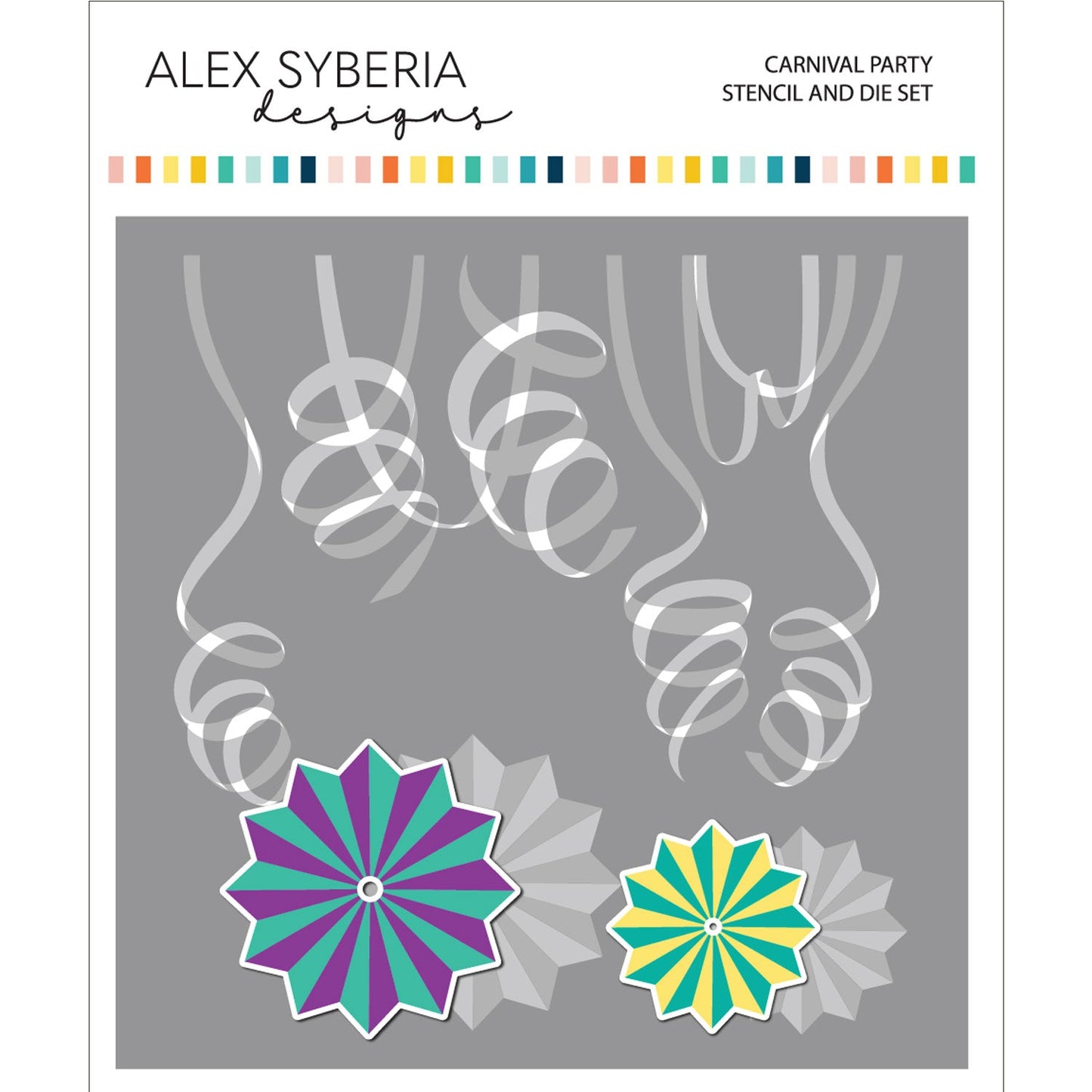Alex Syberia Designs Carnival Party Stencil and Die Set