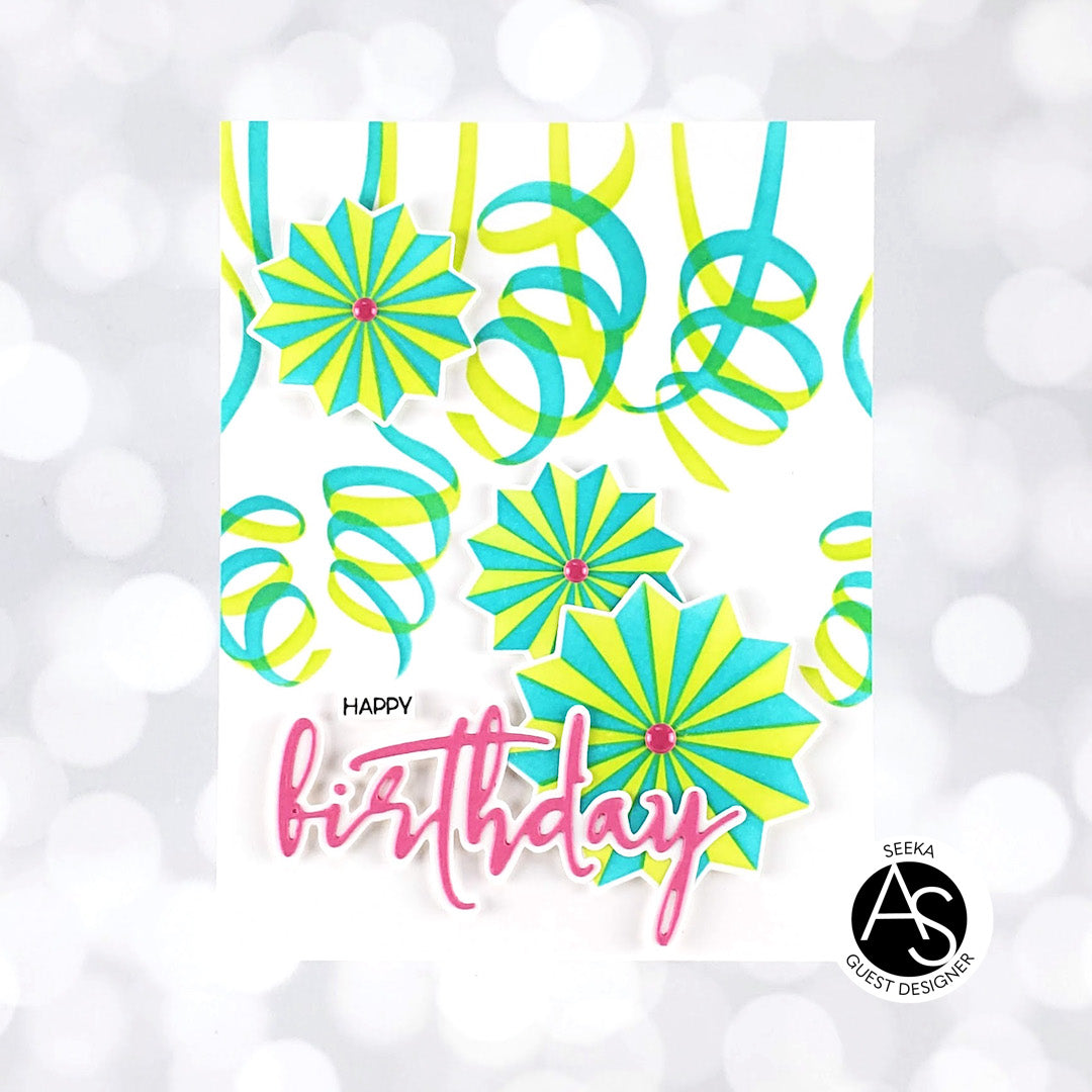 Alex Syberia Designs Carnival Party Stencil and Die Set
