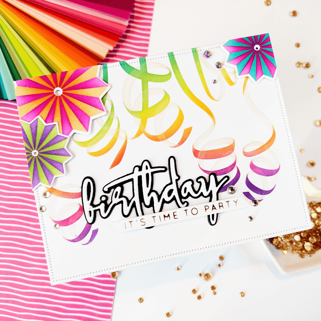 Alex Syberia Designs Carnival Party Stencil and Die Set