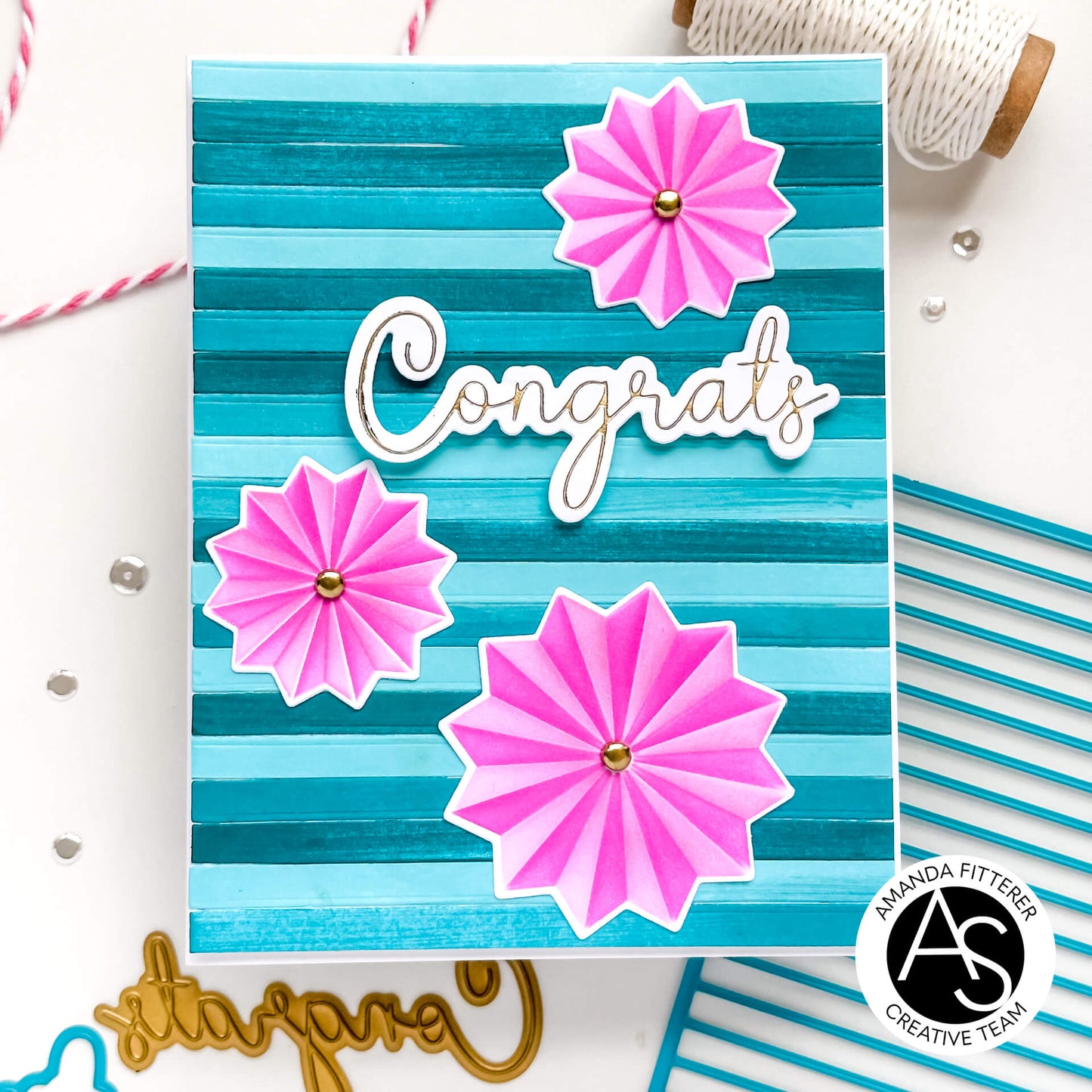Alex Syberia Designs Carnival Party Stencil and Die Set
