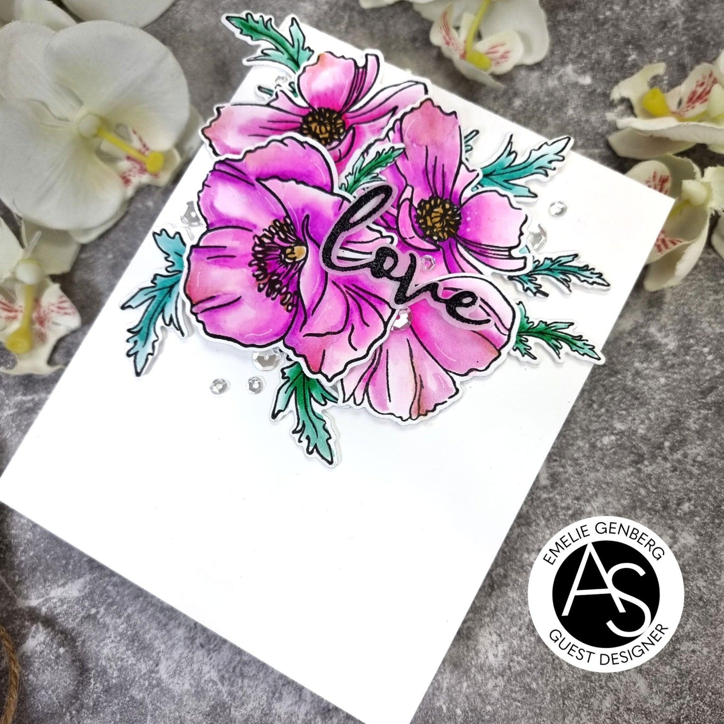 Alex Syberia Designs Cindy Lou's Poppies Die Set