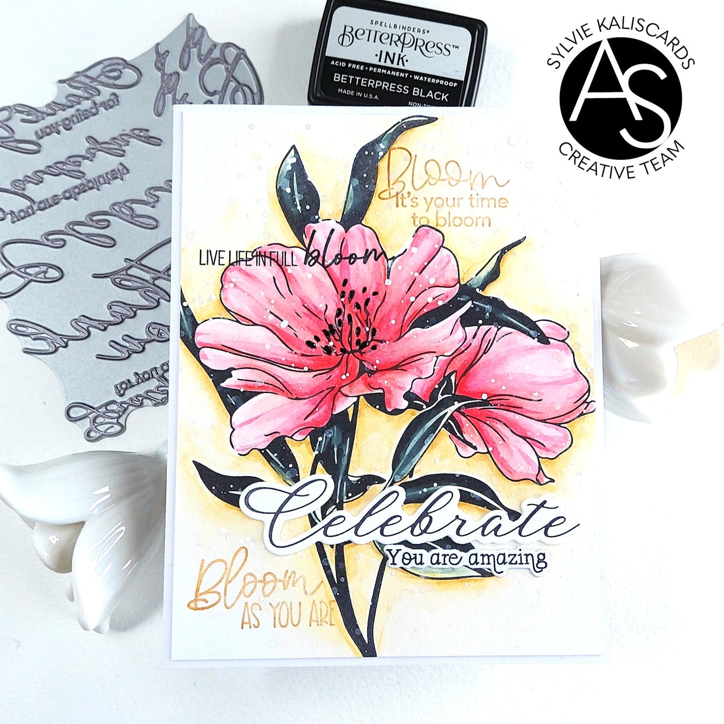 Alex Syberia Designs Classic Sentiments Press Plate & Die Set