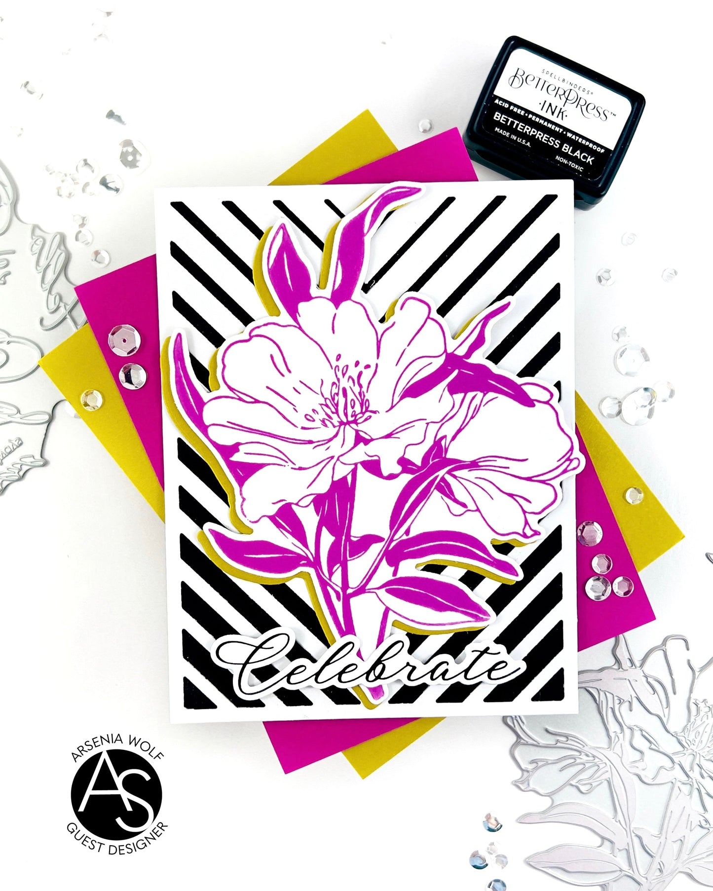 Alex Syberia Designs Classic Sentiments Press Plate & Die Set