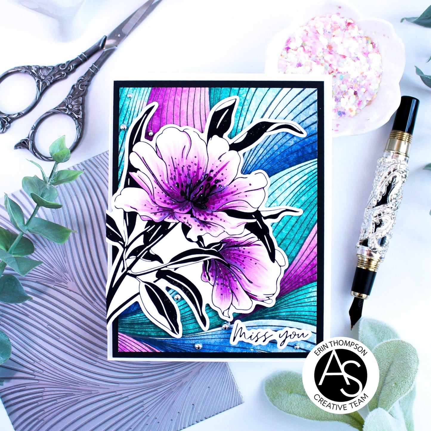 Alex Syberia Designs Elegant Blooms Press Plate & Die Set