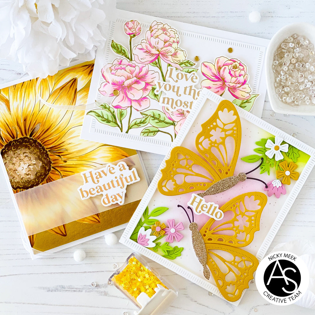 Alex Syberia Designs Essential Sentiments Press Plate & Die Set