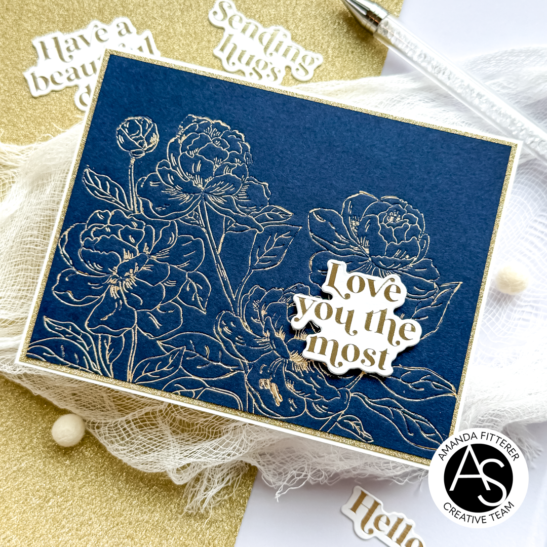 Alex Syberia Designs Essential Sentiments Press Plate & Die Set