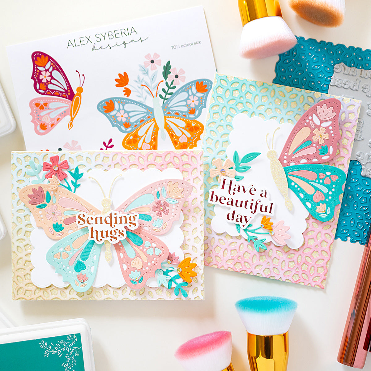Alex Syberia Designs Essential Sentiments Press Plate & Die Set