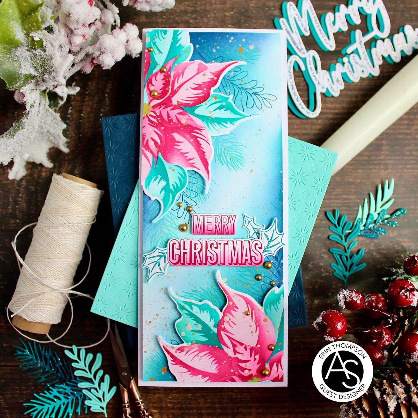 Alex Syberia Designs Festive Poinsettia Die Set