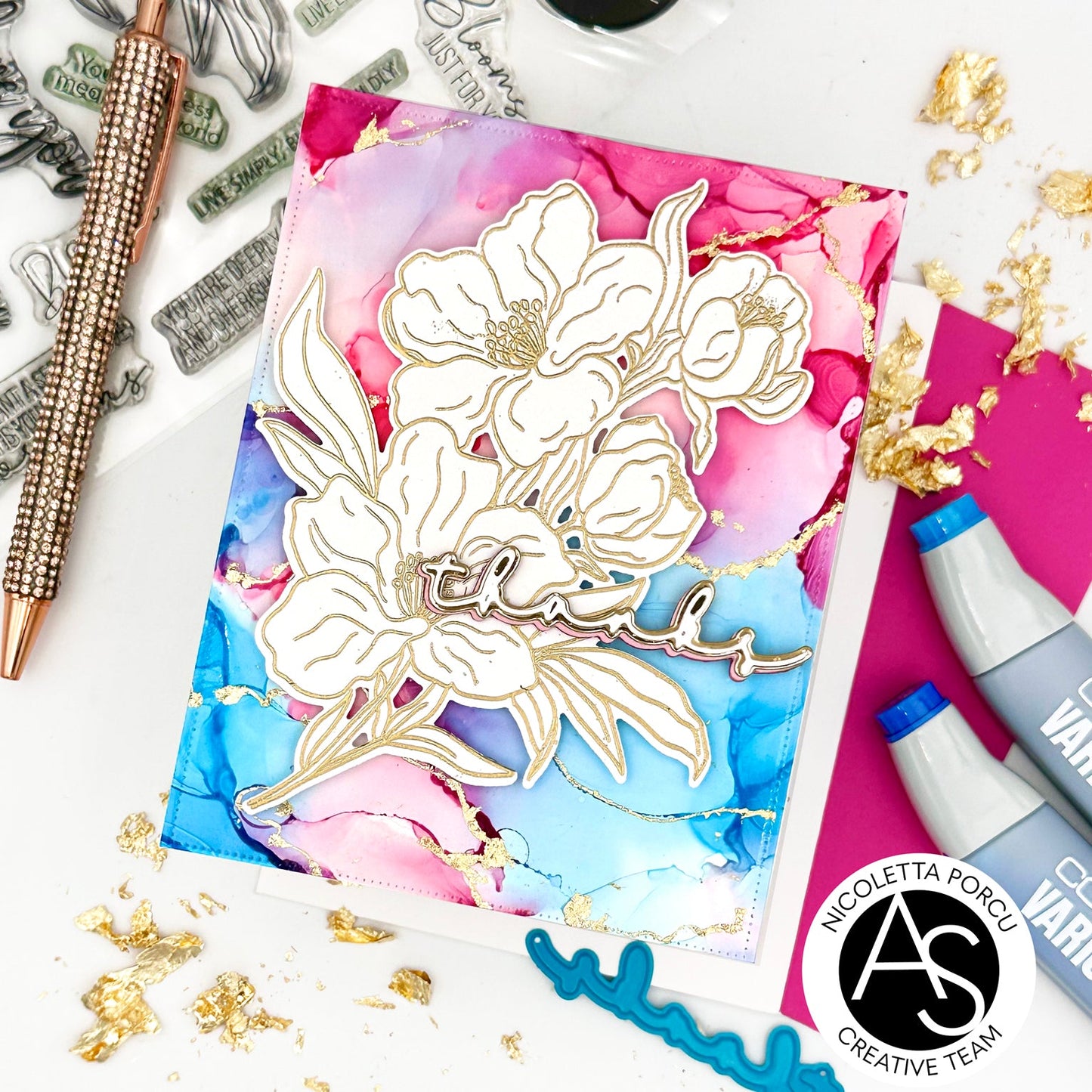 Alex Syberia Designs Grateful for You Stamp Set