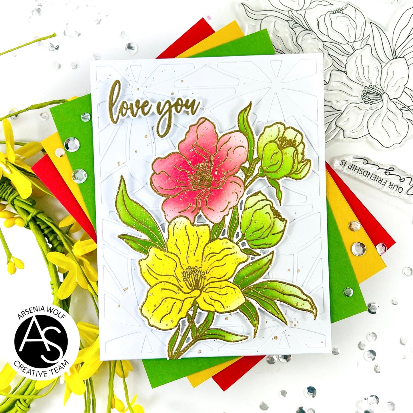 Alex Syberia Designs Grateful for You Stamp Set