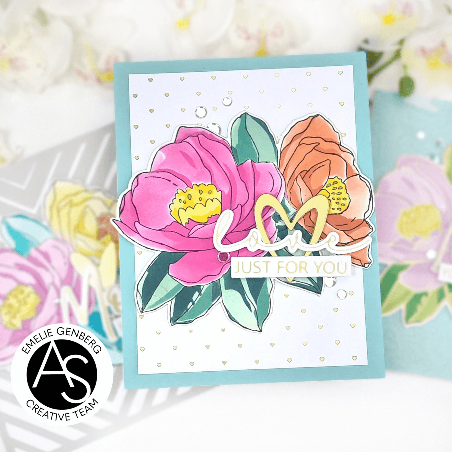Alex Syberia Designs Heartfelt Blooms Die Set