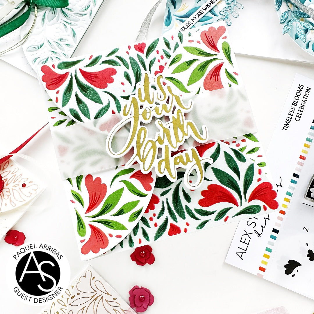 Alex Syberia Designs It's your birthday Hot Foil Plate and Die Set