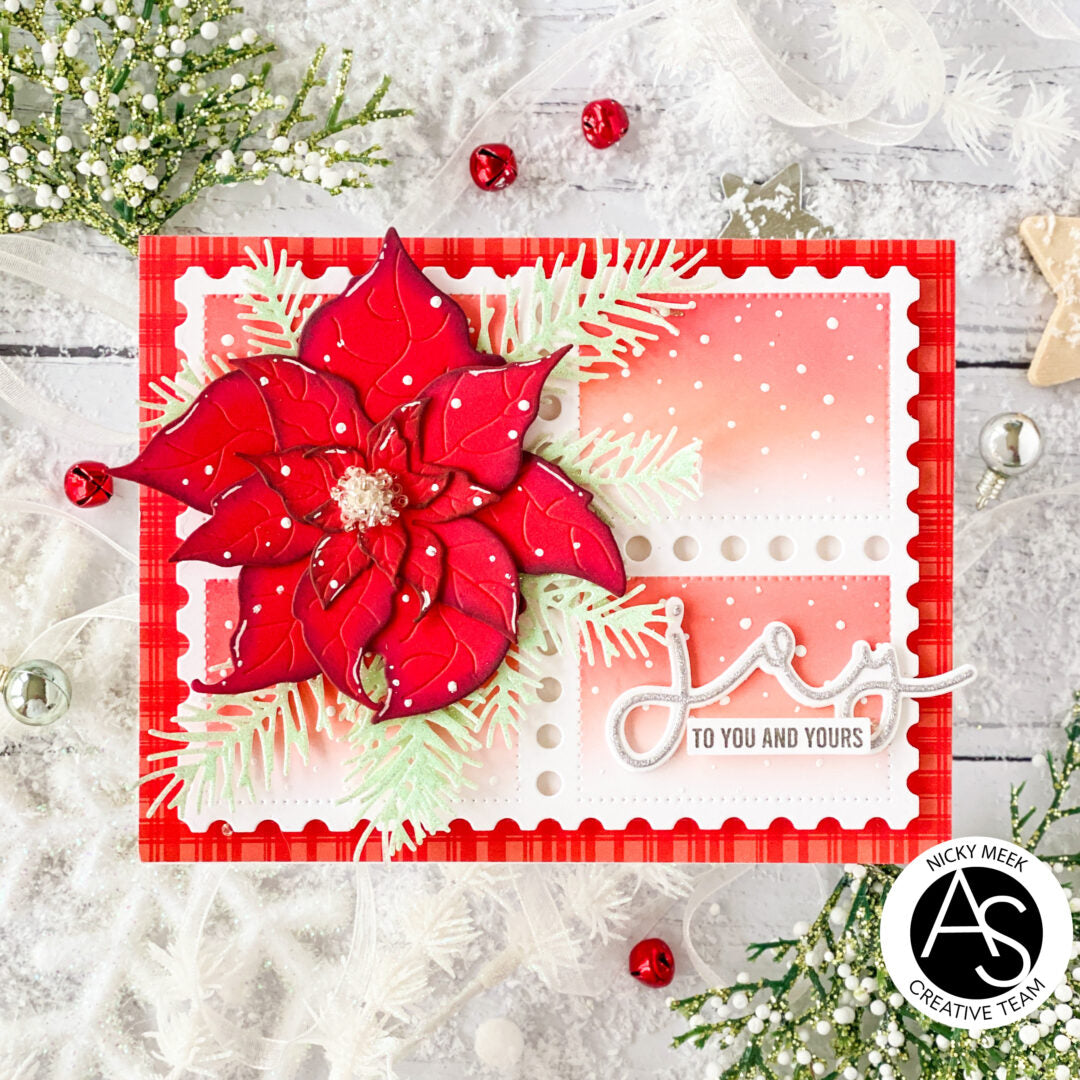 Alex Syberia Designs Joyful Poinsettia Die Set
