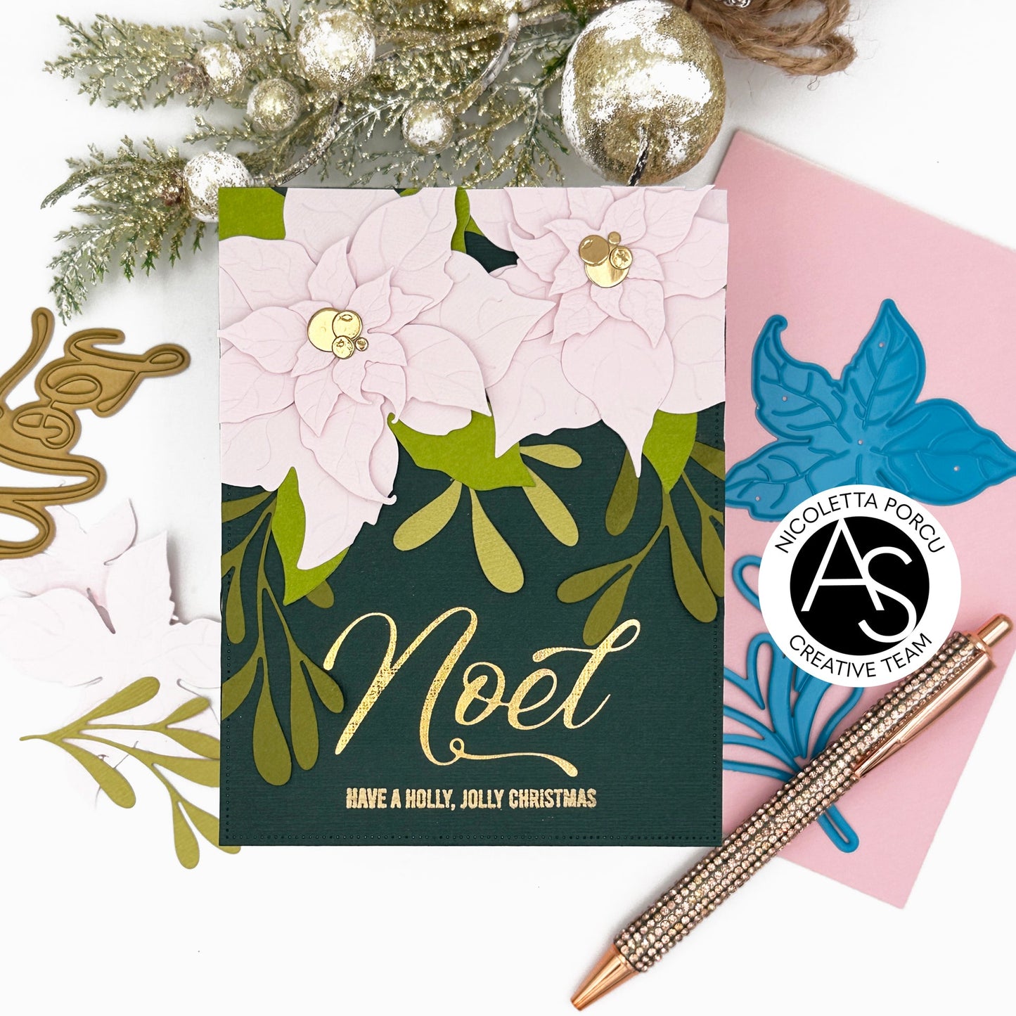 Alex Syberia Designs Joyful Poinsettia Die Set