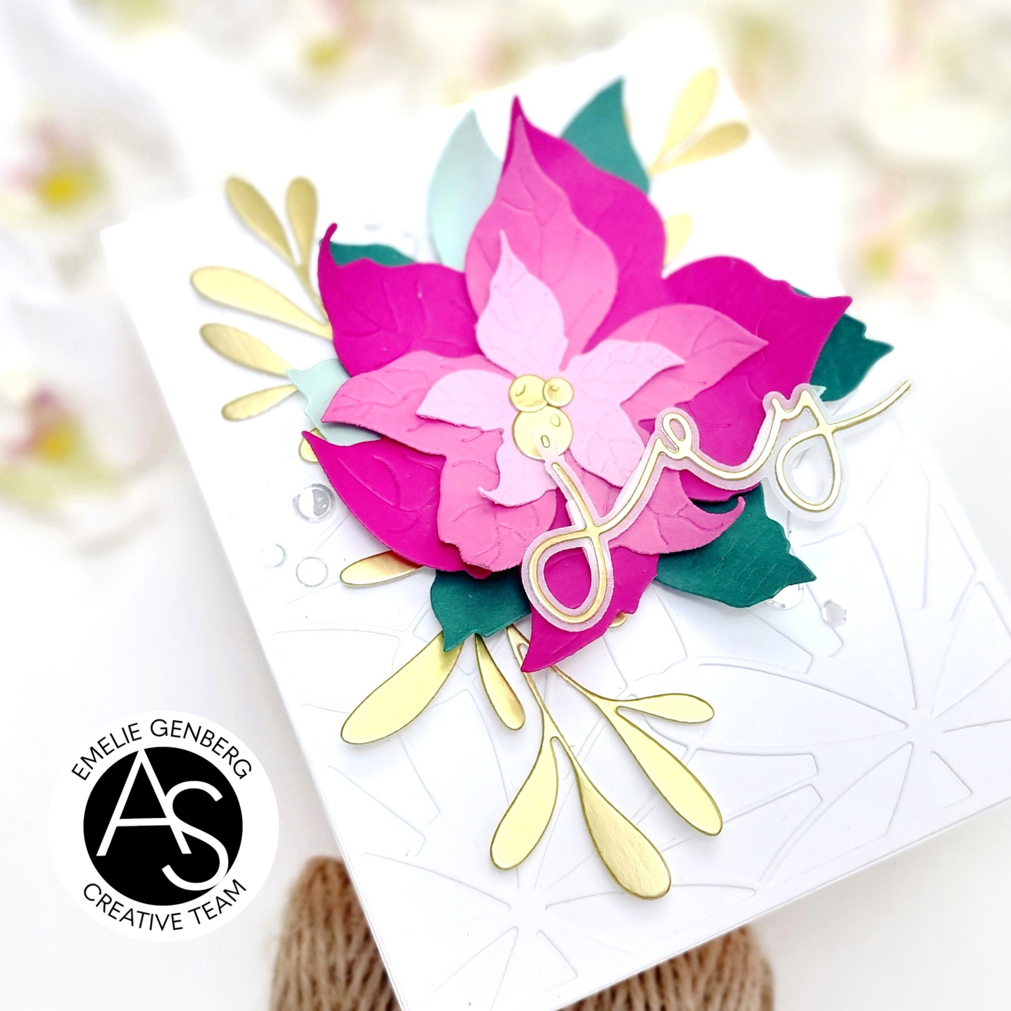 Alex Syberia Designs Joyful Poinsettia Die Set