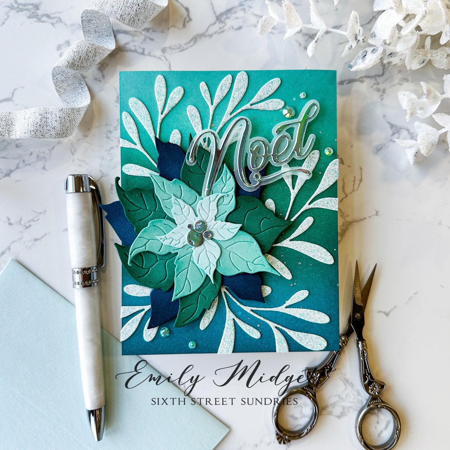Alex Syberia Designs Joyful Poinsettia Die Set