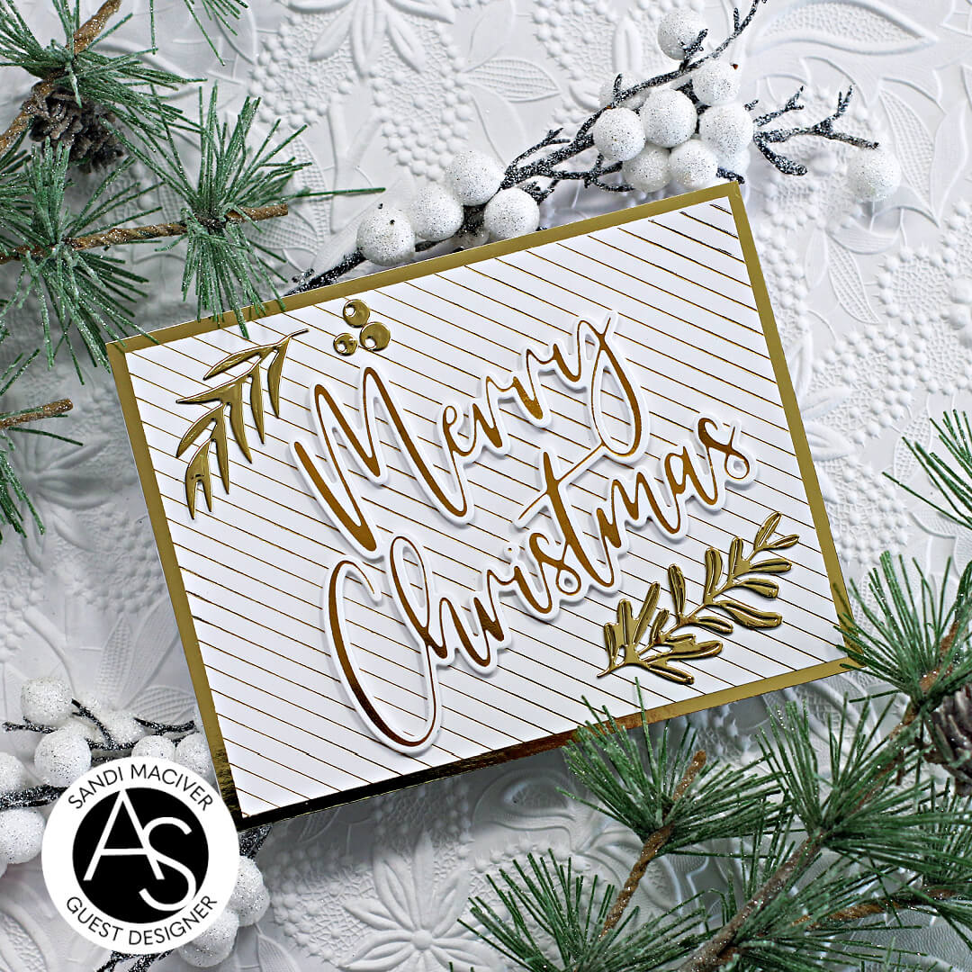 Alex Syberia Designs Large Merry Christmas Die