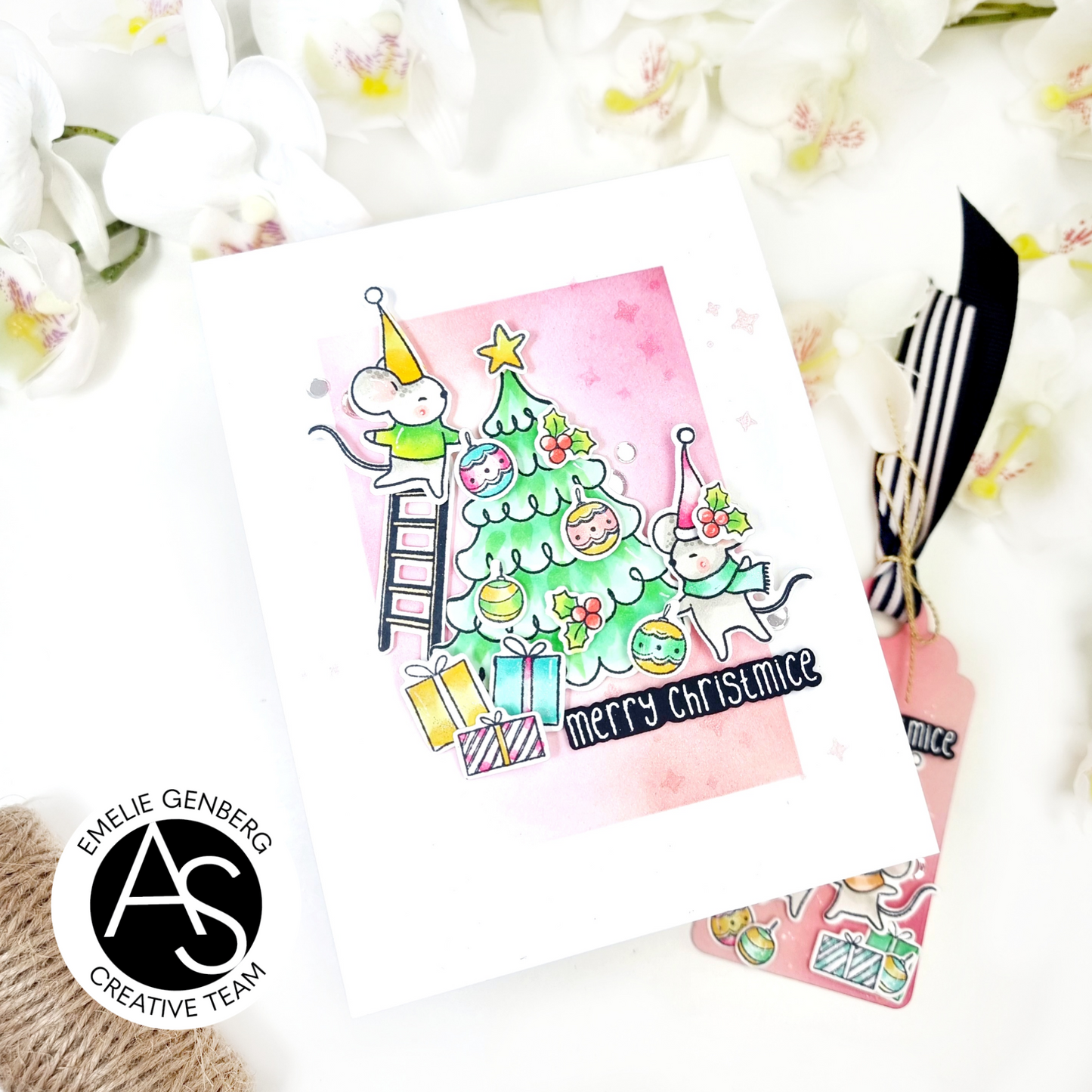 Alex Syberia Designs Merry Christmice Stamp Set