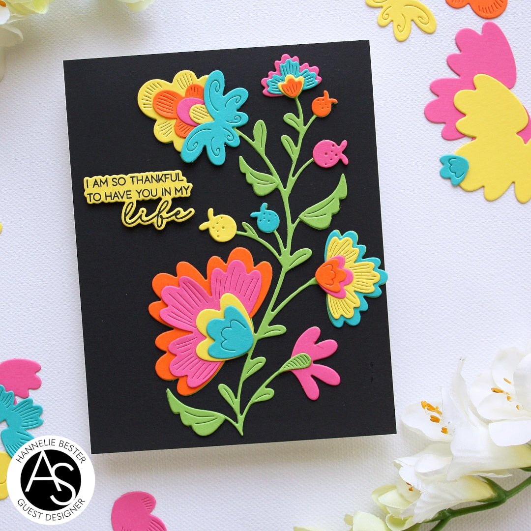 Alex Syberia Designs Mysterious Petals Die Set