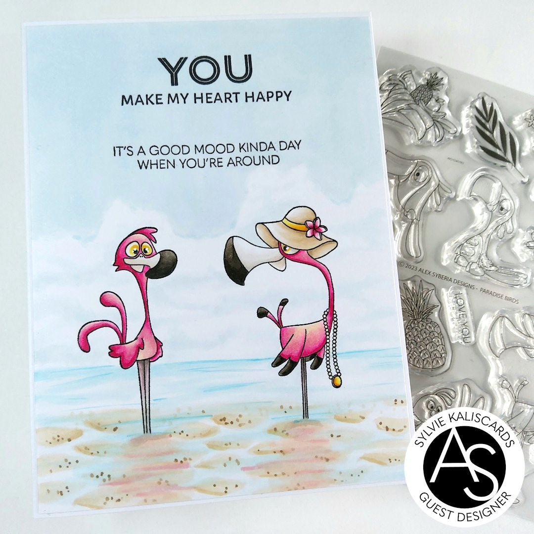 Alex Syberia Designs Paradise Birds Stamp Set