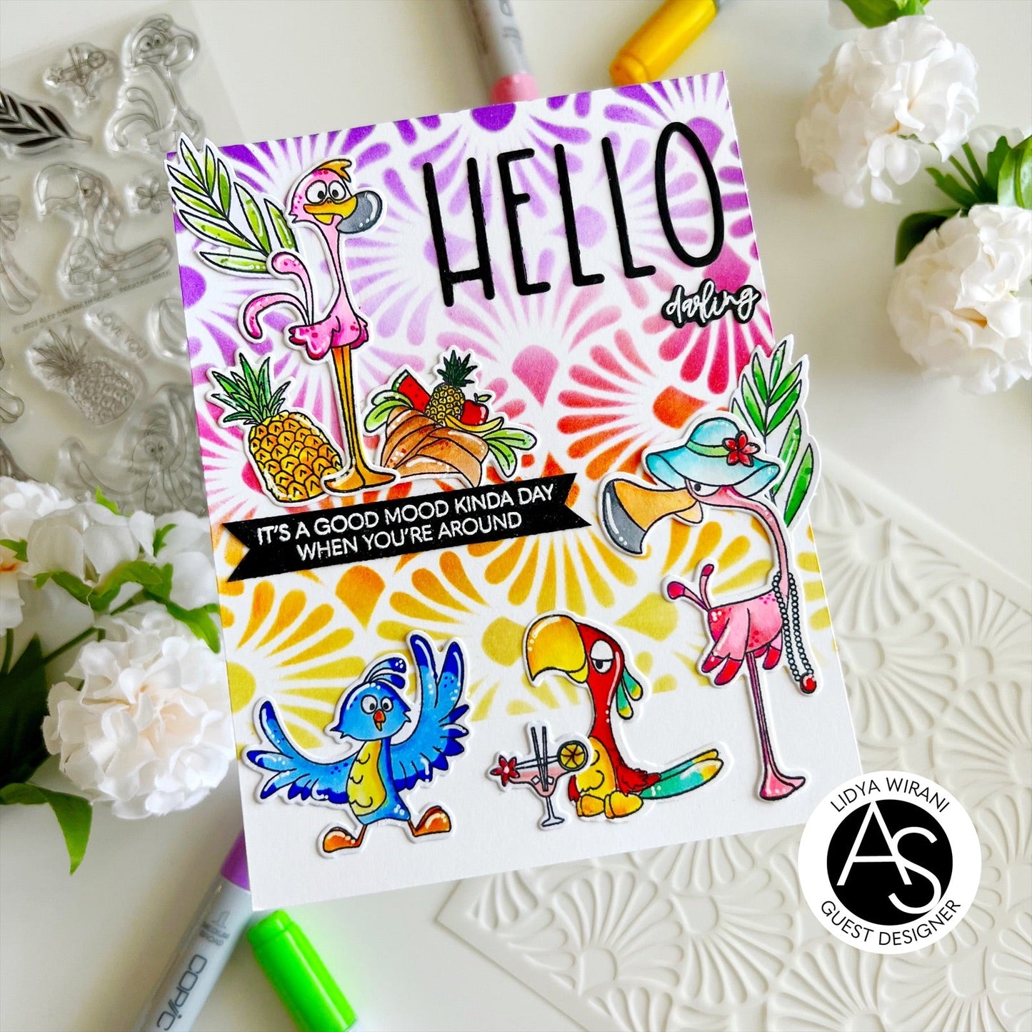 Alex Syberia Designs Paradise Birds Stamp Set