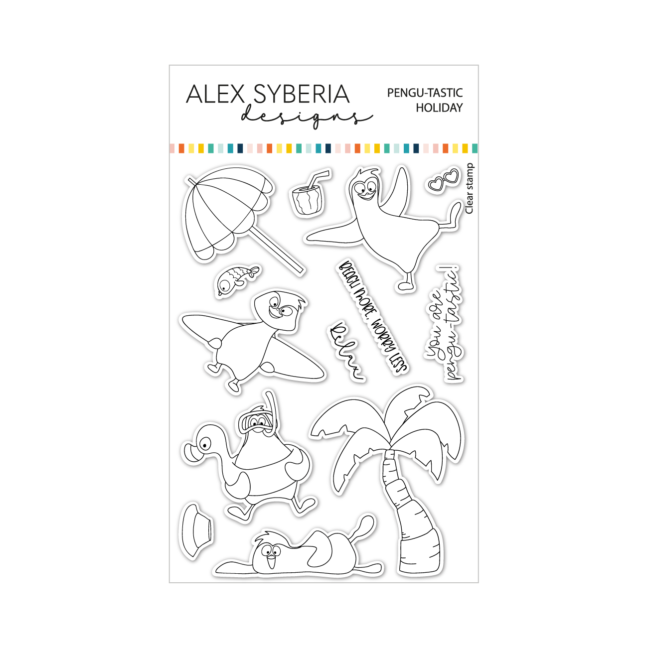 Alex Syberia Designs Pengu-tastic Holiday Stamp Set