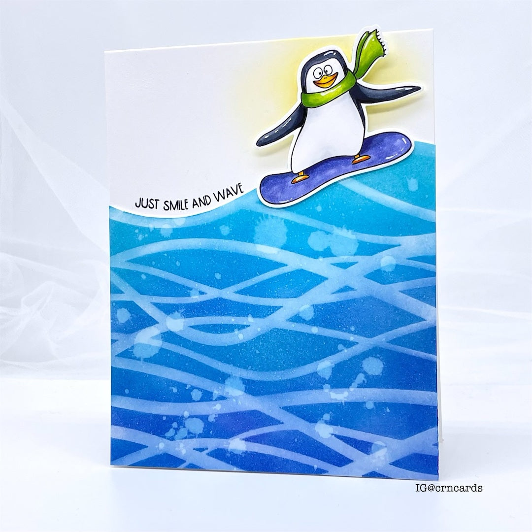 Alex Syberia Designs Seaside Swirls Stencil