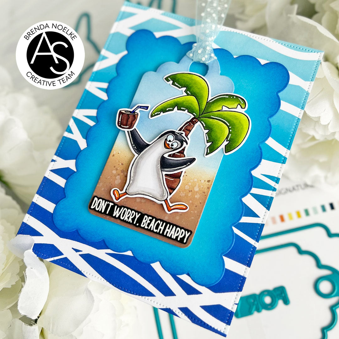 Alex Syberia Designs Seaside Swirls Stencil