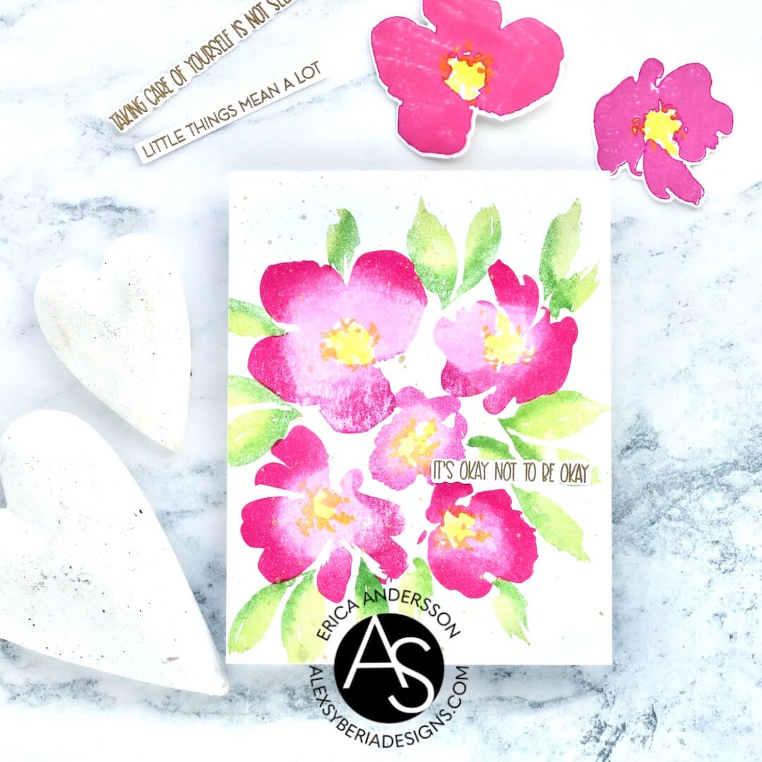 Alex Syberia Designs Self-Care Sentiments Stamp Set