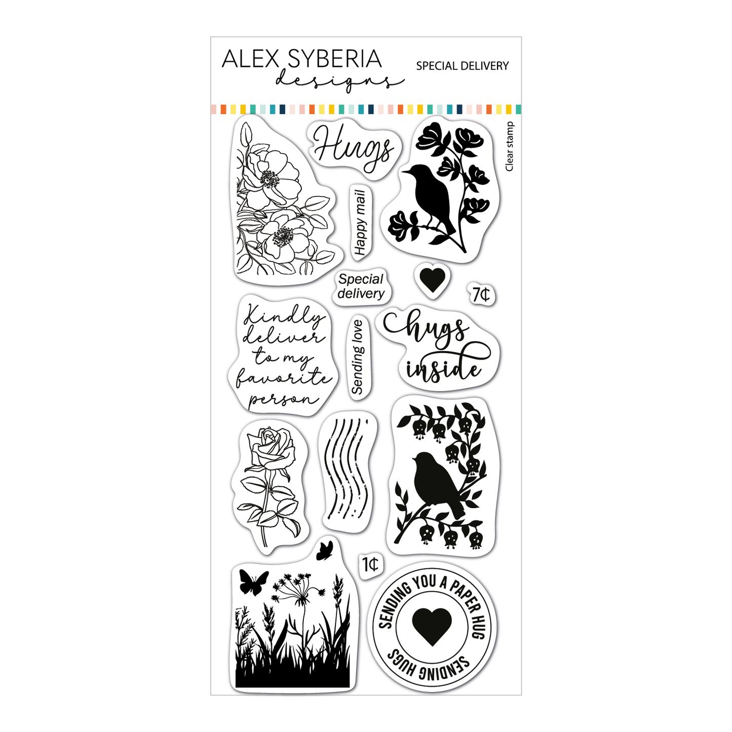 Alex Syberia Designs Special Delivery Stamp Set