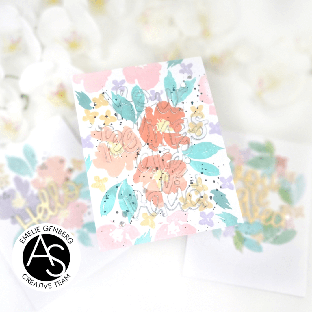 Alex Syberia Designs Watercolour Flowers Stamp Set