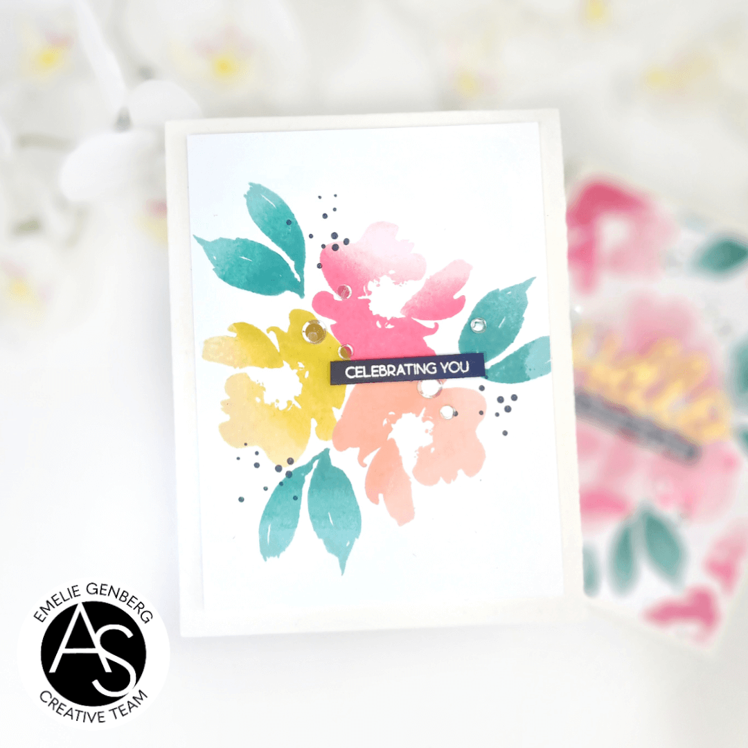 Alex Syberia Designs Watercolour Flowers Stamp Set