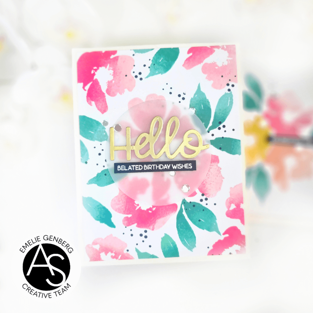 Alex Syberia Designs Watercolour Flowers Stamp Set