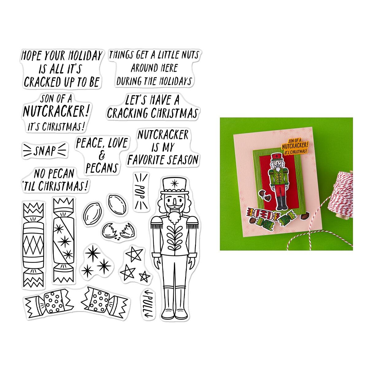 Hero Arts A Little Nuts Clear Stamp Set from the Crackin' Christmas Collection
