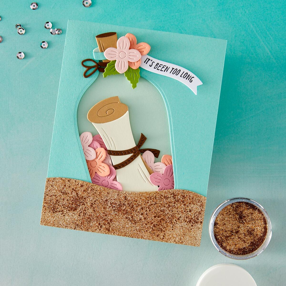 Hero Arts Message in a Bottle Etched Dies from the Summer by The Shore Collection
