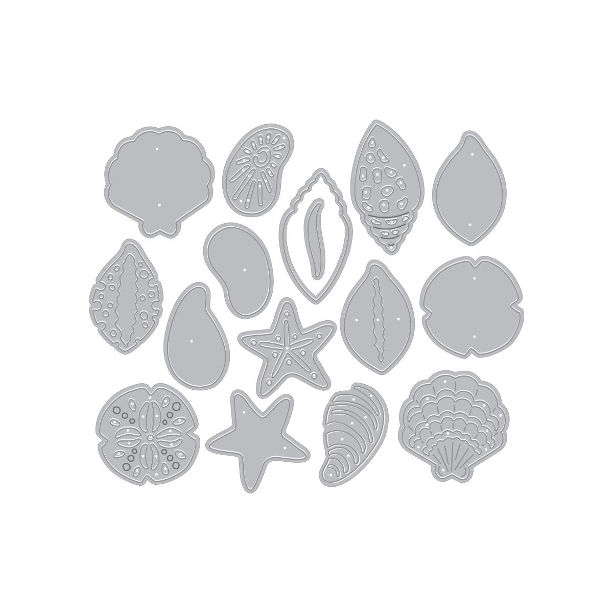 Hero Arts Sophisticated Shells Etched Dies from the Summer by The Shore Collection