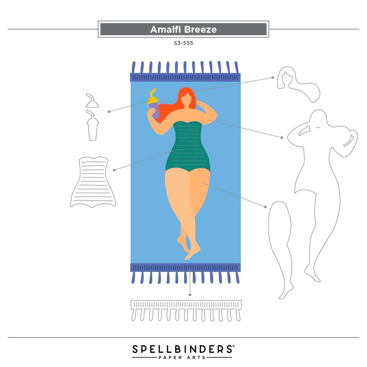 Spellbinders Amalfi Breeze Etched Dies from the La Dolce Vita Collection