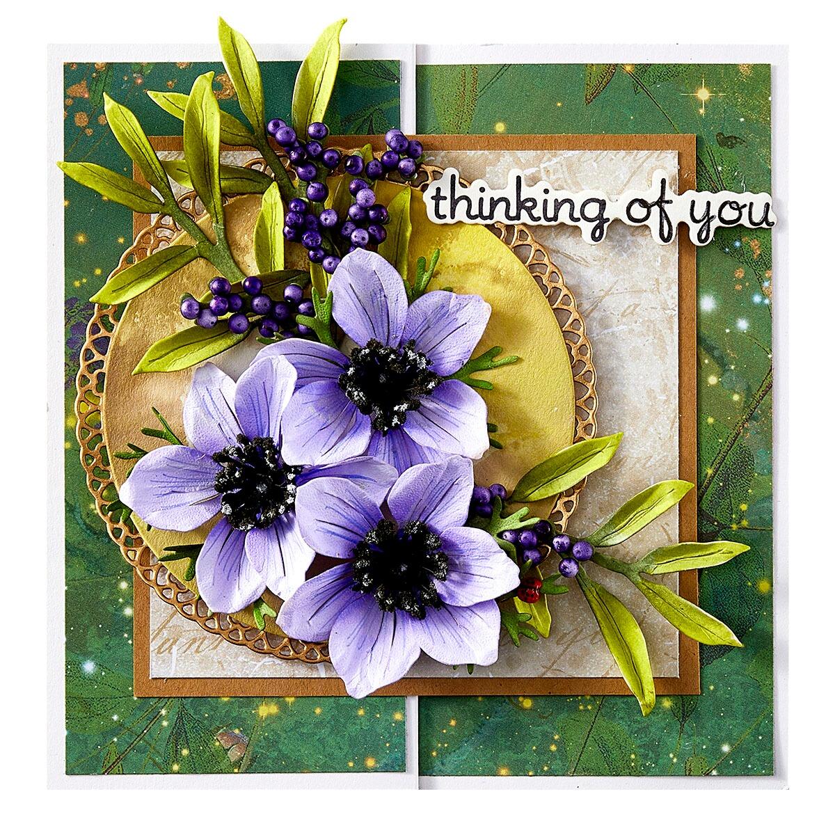 Spellbinders Anemone Etched Dies from the Summer Solstice Garden Collection by Susan Tierney-Cockburn - Spellbinders - 4