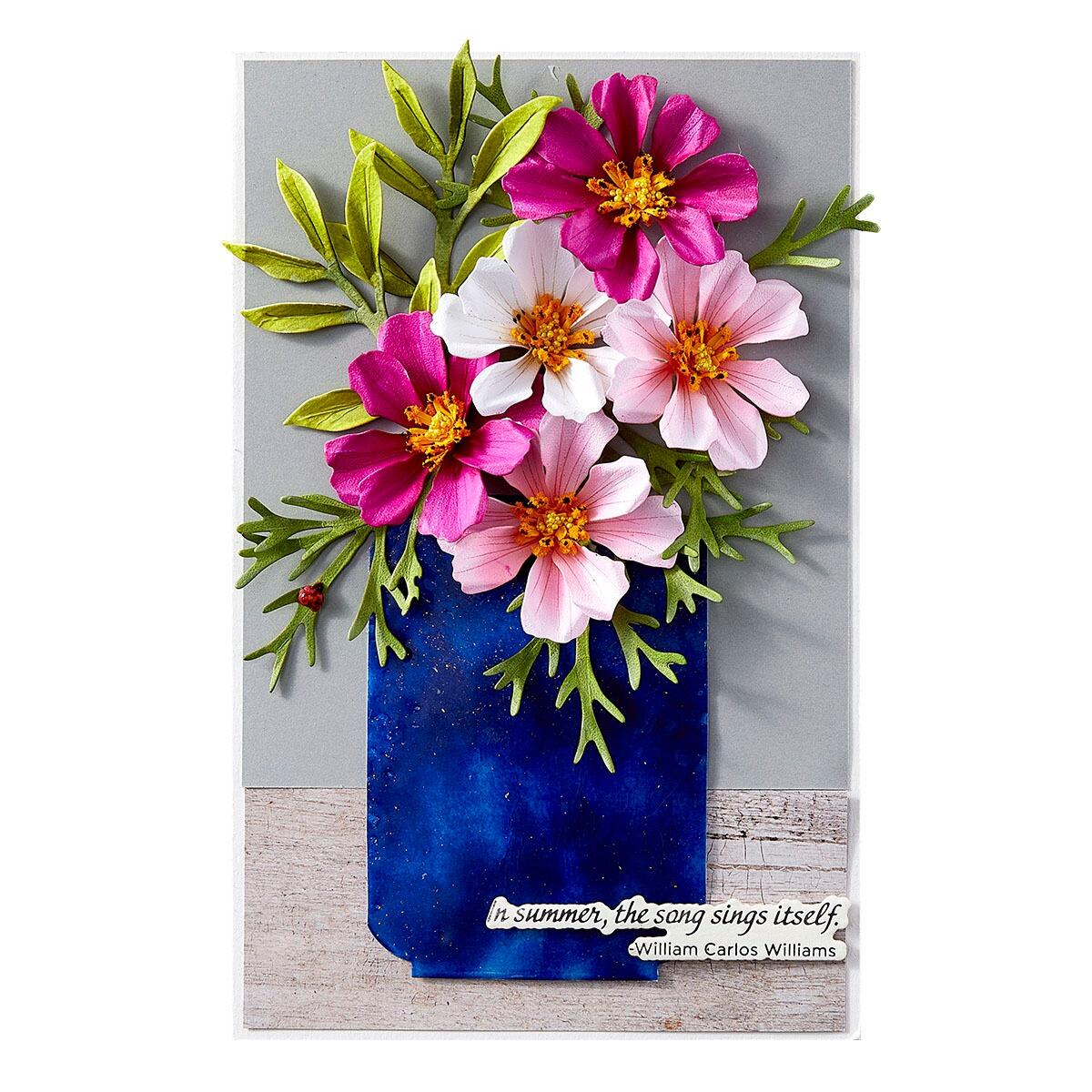 Spellbinders Cosmos Etched Dies from the Summer Solstice Garden Collection by Susan Tierney-Cockburn - Spellbinders - 4