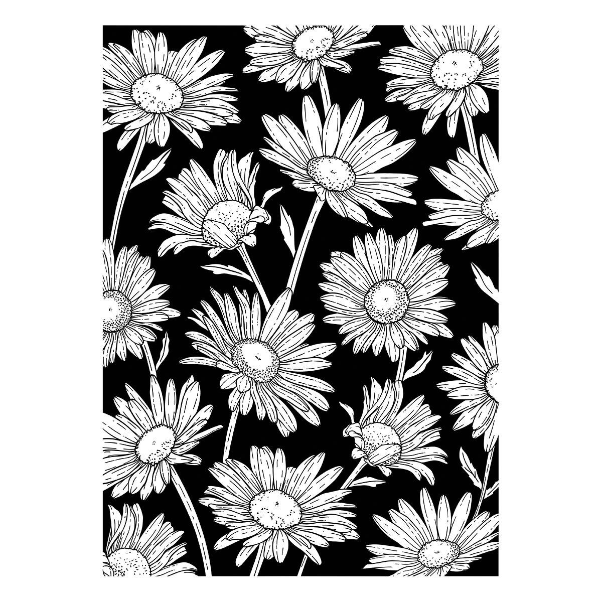 Spellbinders Daisy Shower Press Plate from the Yana's Daisies Collection by Yana Smakula